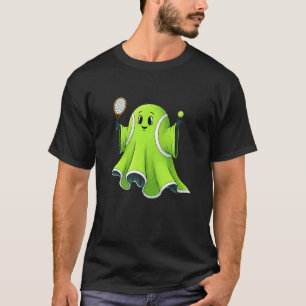 Grappige Tennis Geest Pompoen Boe Halloween Kinder T-shirt