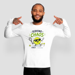 Grappige tennis spreuk t-shirt
