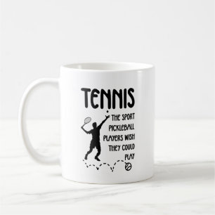 Grappige Tennis – Tennis vs Pickleball Humor Koffiemok