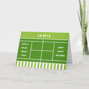 Grappige Tennis Verjaardag Kaart