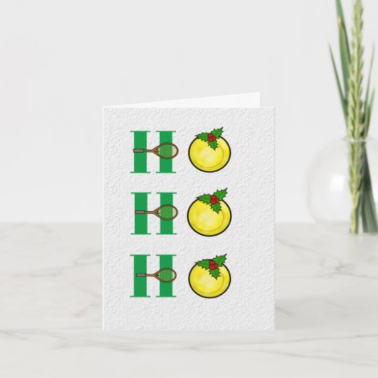 Grappige Tennisballen Kerstkaart Kaart (Voorkant)