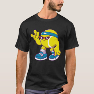 Grappige tennisspeler en tennisbal humor sport t-shirt