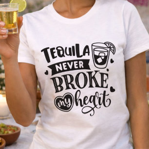 Grappige tequila heeft mijn hart nooit gebroken t-shirt