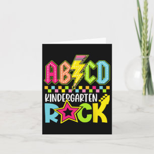 Grappige terug naar school bliksemflits kleutersch kaart