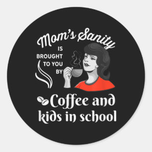 Grappige terug-naar-school humor Moeders-leraren- Ronde Sticker