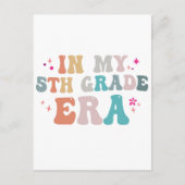 Grappige terug naar school In mijn 5e leerjaar Era Briefkaart (Voorkant)