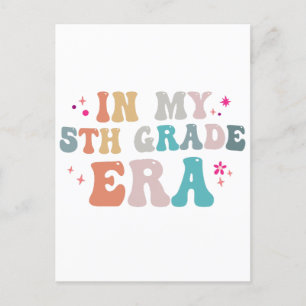 Grappige terug naar school In mijn 5e leerjaar tij Briefkaart