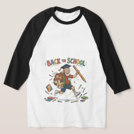 Grappige terug naar school ouderejaars student t-shirt