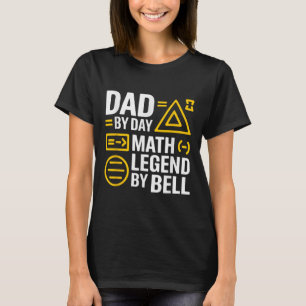 Grappige terug naar school wiskunde liefhebber alg t-shirt