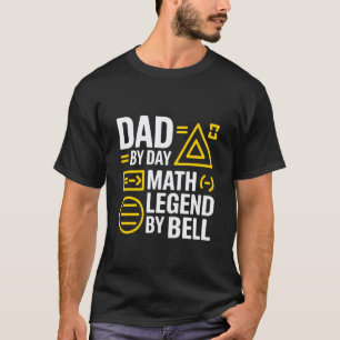 Grappige terug naar school wiskunde liefhebber alg t-shirt