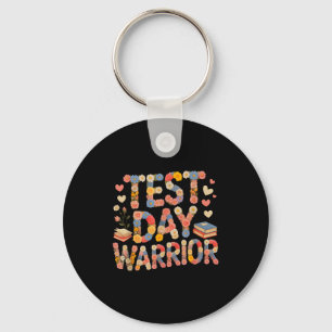 Grappige test dag krijger bruh wetenschap wiskunde sleutelhanger