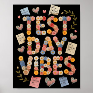 Grappige test dag sfeer alles is goed stam poster