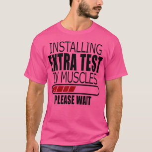 Grappige Test Testosteron Therapie Trt Gym Bodybui T-shirt