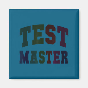 Grappige testmaster testdag lerarenmodus aan elaF Magneet