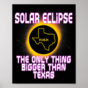Grappige Texas Totale Zonsverduistering Grap Poster
