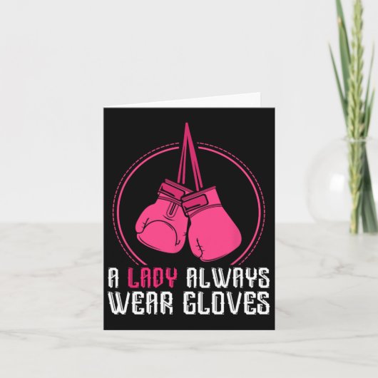 Grappige Thaise Boksen Vrouwen Gift Muay Thai Kaart (Voorkant)