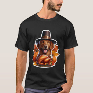 Grappige Thanksgiving Chesapeake Bay Retriever Hon T-shirt