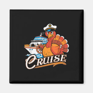 Grappige Thanksgiving Cruise Kalkoen Boot Vakantie Magneet