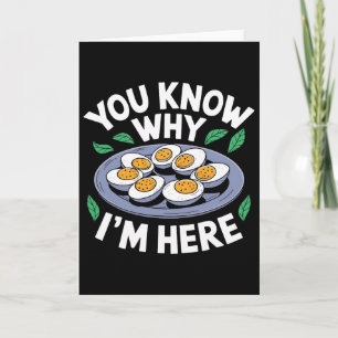 Grappige Thanksgiving-diner Je weet waarom ik hier Kaart
