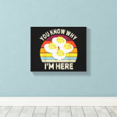 Grappige Thanksgiving Duivelse Eitjes Je weet waar Canvas Afdruk (Insitu (Houten vloer))