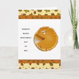 Grappige Thanksgiving Feestdagen Kaart