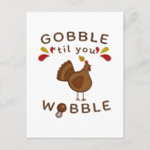 GRAPPIGE THANKSGIVING - GOBBLE TOTDAT JE WOBBELT V INFORMATIEKAARTJE (Achterkant)
