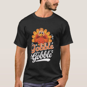 Grappige Thanksgiving Gobble Turkije Lover Pilg T-shirt