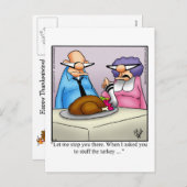 Grappige Thanksgiving Humor Briefkaart "Spectickle (Voorkant / Achterkant)
