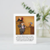 Grappige Thanksgiving Humor Briefkaarten (Staand voorkant)