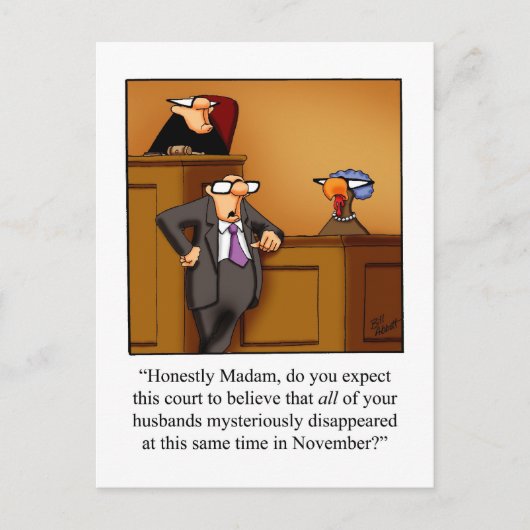 Grappige Thanksgiving Humor Briefkaarten (Voorkant)