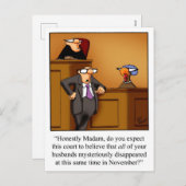 Grappige Thanksgiving Humor Briefkaarten (Voorkant / Achterkant)