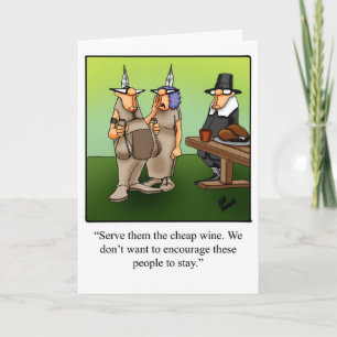 Grappige Thanksgiving humoristische wenskaart Kaart