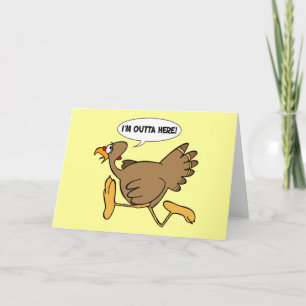 Grappige Thanksgiving kaart