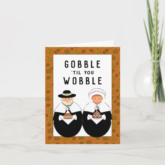 Grappige Thanksgiving Kaart (Voorkant)