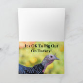 Grappige Thanksgiving Kaart (Binnen)