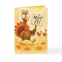 Grappige Thanksgiving kaart – Kalkoen Problemen