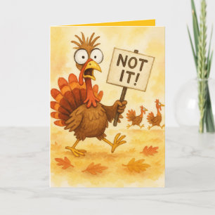 Grappige Thanksgiving kaart – Kalkoen Problemen