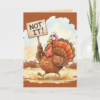 Grappige Thanksgiving-kaart – Kalkoenproblemen Kaart