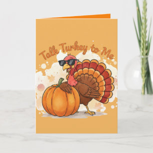 Grappige Thanksgiving Kaart – Praat met me over ka