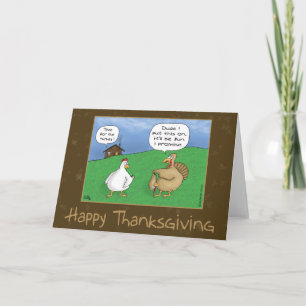 Grappige Thanksgiving Kaarten: plezier en spelletj Feestdagen Kaart