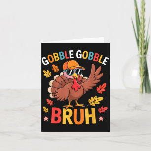 Grappige Thanksgiving kalkoen Gak Shirt Jongens G Kaart