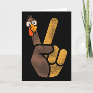 Grappige Thanksgiving Lieve Kalkoen Vredesteken Ma Kaart