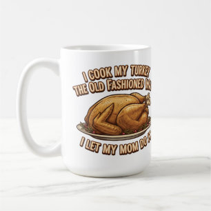 Grappige Thanksgiving Quote Ik Kook Mijn Kalkoen Koffiemok
