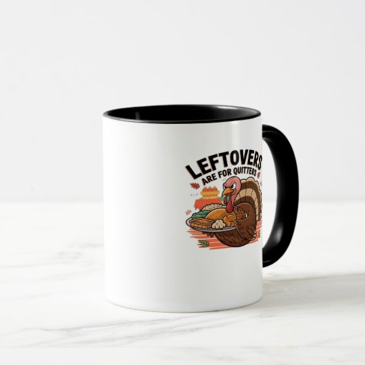 Grappige Thanksgiving - restjes zijn voor stoppers Mok (Voorkant rechts)