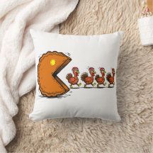 Grappige Thanksgiving Taart Eetende Kalkoen Retro