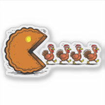 Grappige Thanksgiving Taart Eetende Kalkoen Retro 