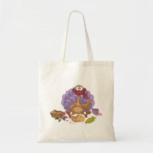 grappige Thanksgiving turkey Tote Bag