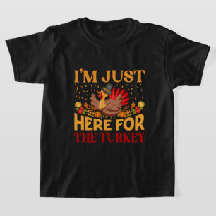 grappige Thanksgiving turkey woordkunst T-shirt