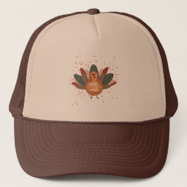 Grappige Thanksgiving Turkije in de Herfst Trucker Pet