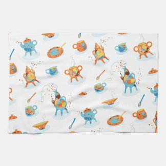 Grappige thee - feest. keukenhanddoek